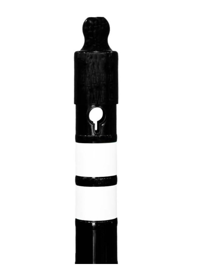 BERRY 120 CM Delineator Post - Black | Plastic Outdoor Warning Post with Sand Filled Weighted Base | Reflective Channelizer Post with Chain and Accessory Attaching Socket - pzsku/ZD252938D2655745BF70DZ/45/_/1723095702/ef98a6f8-444f-49c4-98de-2b8fba88cc58