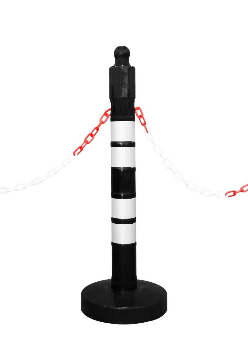 BERRY 120 CM Delineator Post - Black | Plastic Outdoor Warning Post with Sand Filled Weighted Base | Reflective Channelizer Post with Chain and Accessory Attaching Socket - pzsku/ZD252938D2655745BF70DZ/45/_/1723095783/76689490-8d32-4c04-bd31-fcd596af56e6