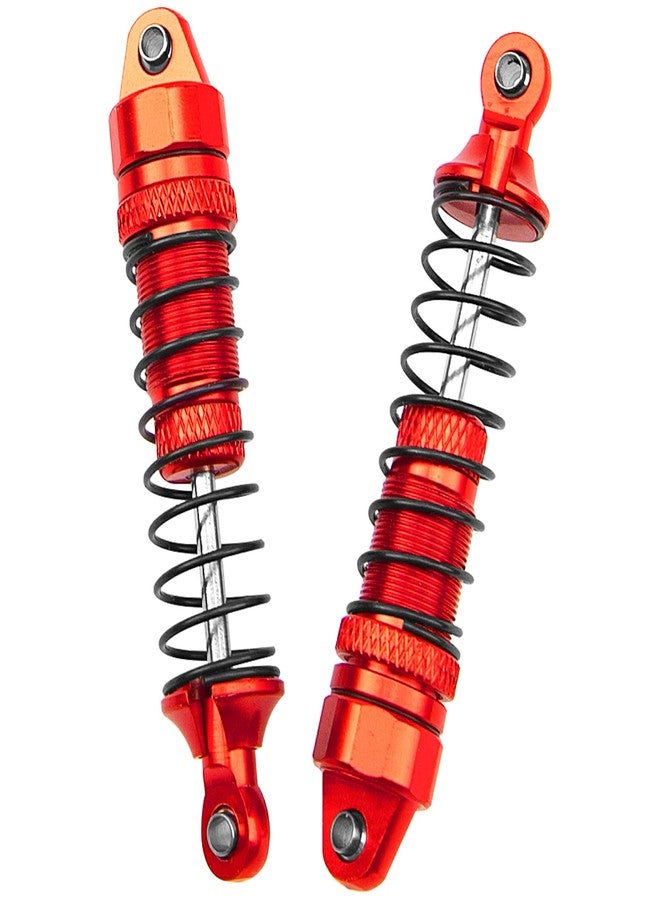 Vgoohobby Aluminum Front & Rear Shocks Absorber Dampers Suspension Shocks #7660 7665 Compatible with Traxxas 1/18 LaTrax Teton Desert Prerunner RC Car (Red) - Image 4