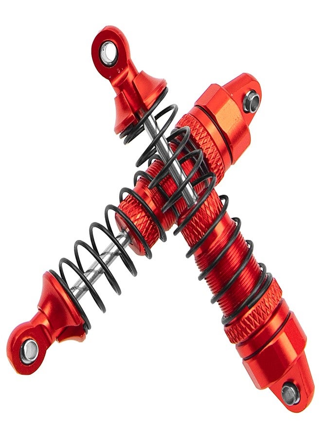 Vgoohobby Aluminum Front & Rear Shocks Absorber Dampers Suspension Shocks #7660 7665 Compatible with Traxxas 1/18 LaTrax Teton Desert Prerunner RC Car (Red) - Image 5