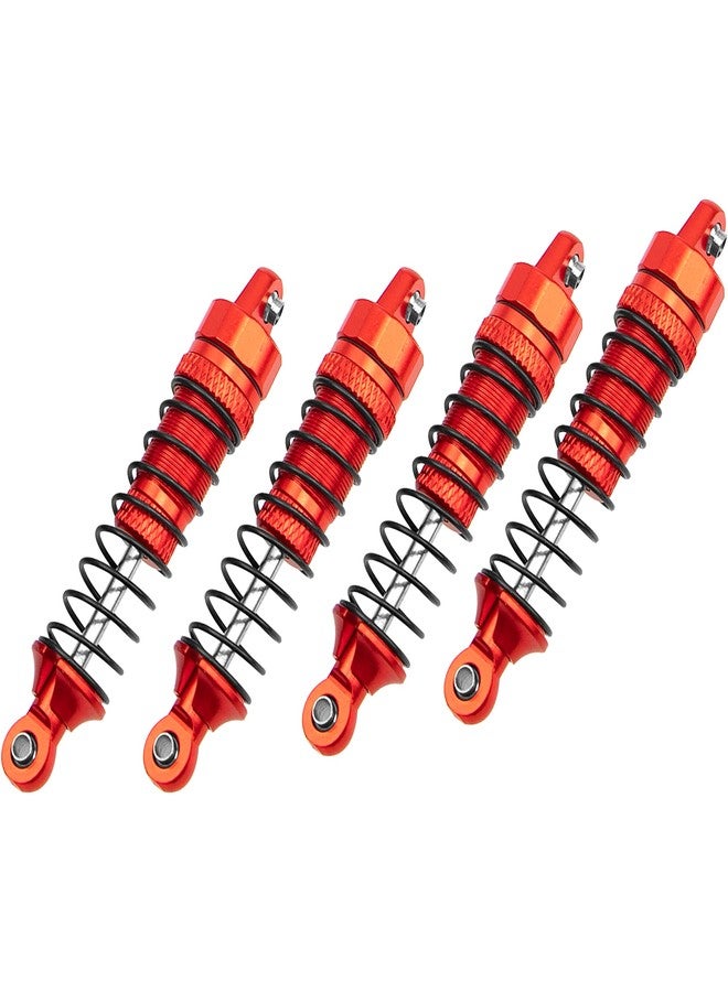 Vgoohobby Aluminum Front & Rear Shocks Absorber Dampers Suspension Shocks #7660 7665 Compatible with Traxxas 1/18 LaTrax Teton Desert Prerunner RC Car (Red) - Image 3