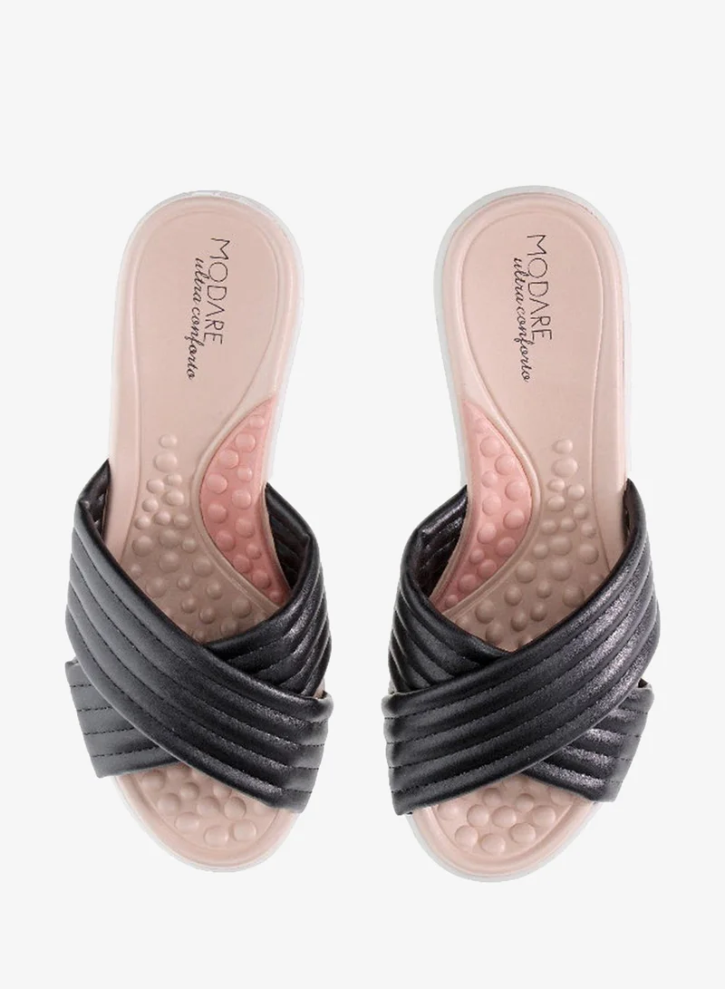 Modare Black Wedge Sandals for Women – Stylish Wedge Heel Sandals for Girls & Daily Wear for Women | Best Price UAE