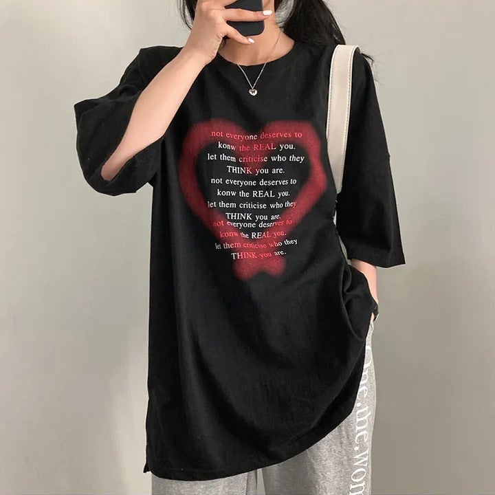 Short-Sleeved T-Shirt Female Summer Design Niche Loose Style Clothing Round Collar Students Cotton White Korean Version - Image 5