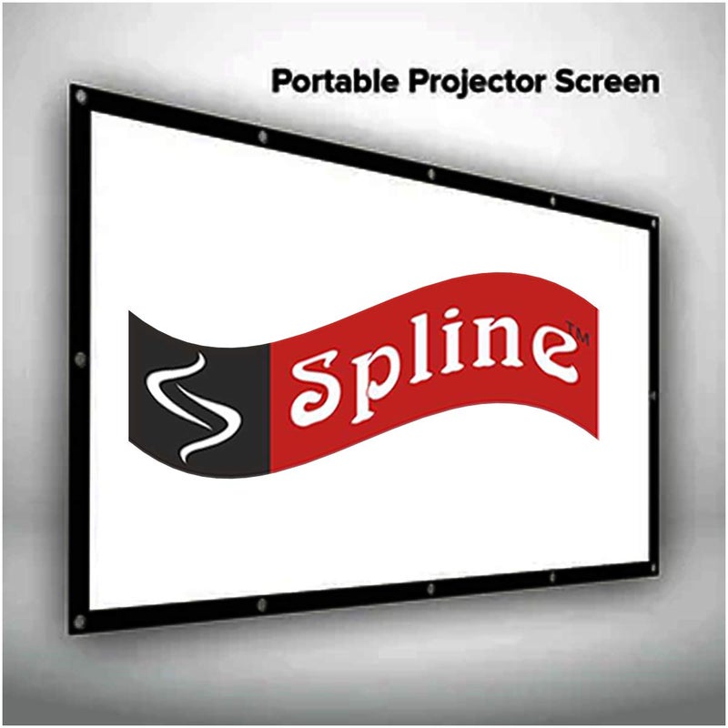 Spline Projector Screen Diagonal 84 inch 4:3 HD Portable Screen Premium Indoor Outdoor Movie Screen Anti-Crease Projection Screen for Home Theater Office Presentation Size - Width 6 ft x Height 4 ft - Image 5