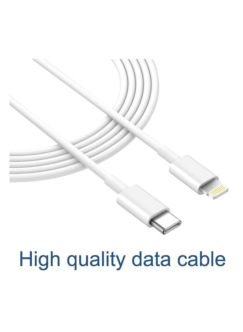 Terabyte iPhone Fast Charger Lightning Cable [Apple MFi Certified] 2-Pack USB-C to Lightning Cable (6.6Ft) - Image 2