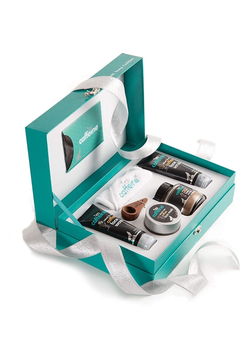 إم كافيين مجموعة هدايا mCaffeine للعناية بالبشرة مجموعة من 4 - Image 1