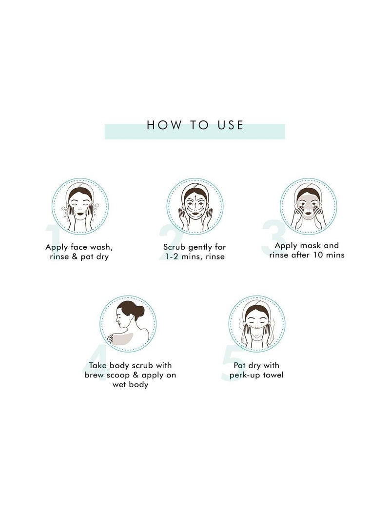 إم كافيين مجموعة هدايا mCaffeine للعناية بالبشرة مجموعة من 4 - Image 5