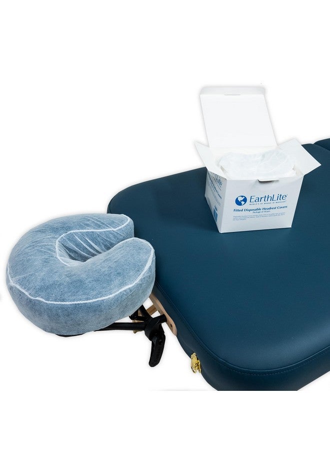 EARTHLITE Fitted Disposable Face Cradle Covers - Medical-Grade, Soft, Non-Sticking Massage Headrest Covers for Massage Tables & Massage Chairs (50 count) - Image 3