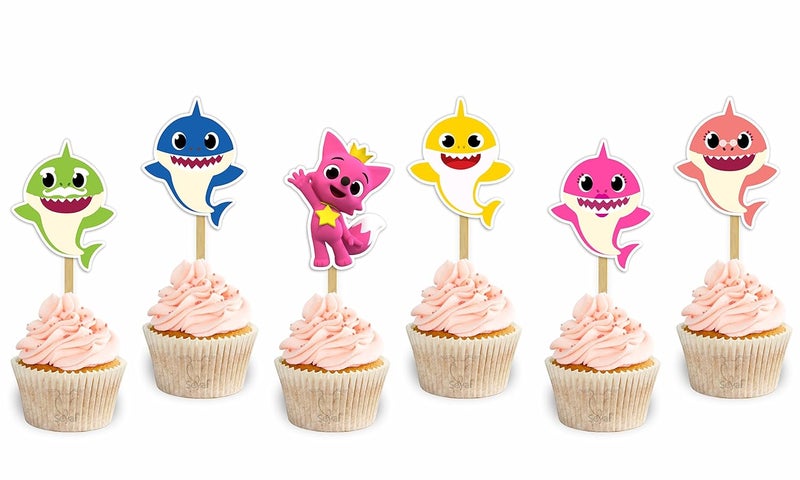 Seyal Bby Shark Cupcake Topper - Image 1