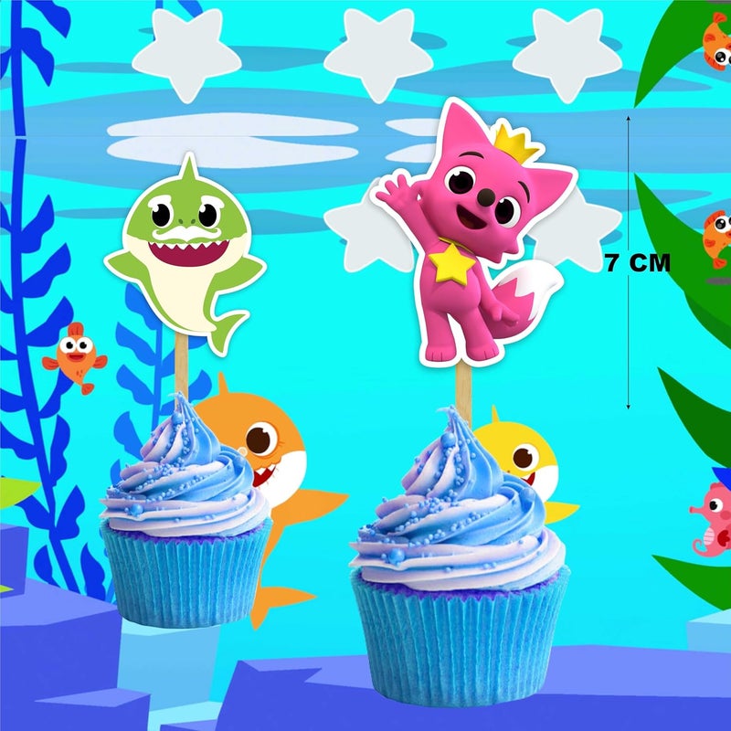 Seyal Bby Shark Cupcake Topper - Image 3