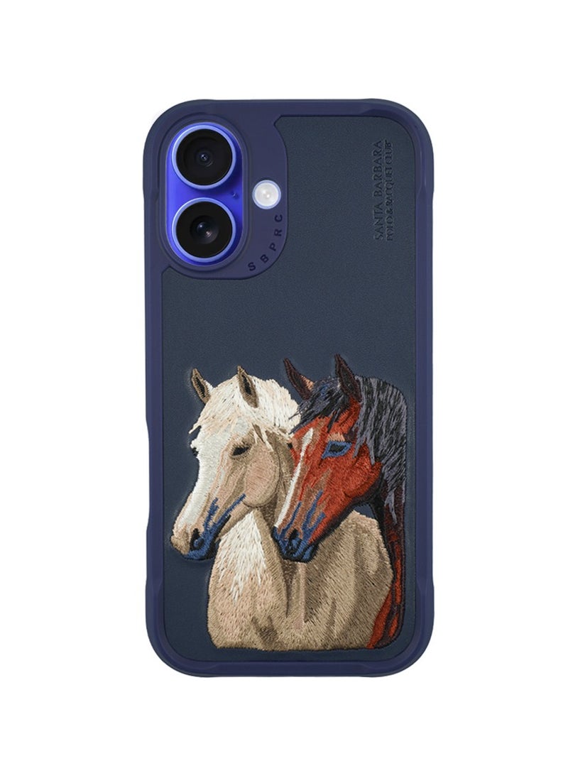 Polo isidroe Series case Horse Embroidery Designed, Shockproof Protective Phone Case Compatible with iPhone 16 6.1 inch - Navy Blue - pzsku/ZD253211A807F29FA4592Z/45/_/1731508853/099305ff-d999-4f94-8ebd-f44086a919a0