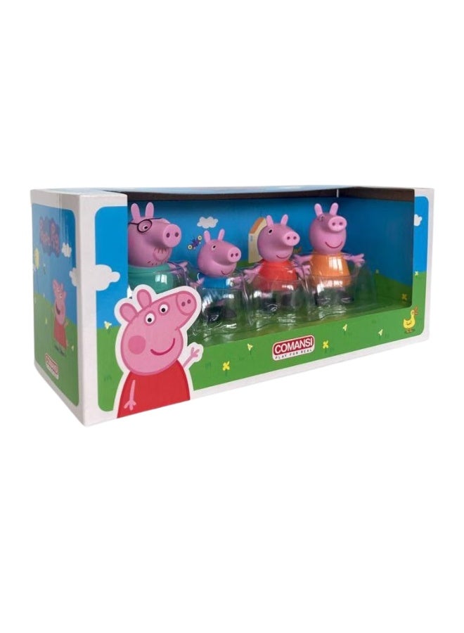Peppa Pig بيبا بيغ 4 تماثيل في صندوق هدايا - Image 3