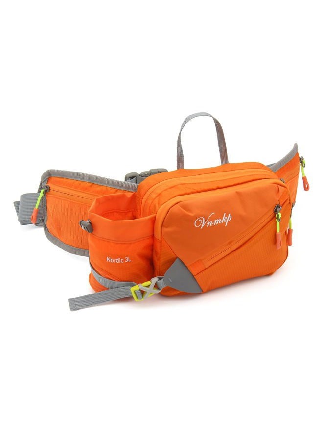 Vnmkp Waist Pack with Water Bottle Holder for Men and Women for Running Climbing Hiking Fitness Cycling and Other Outdoor Sports, Orange - Image 1