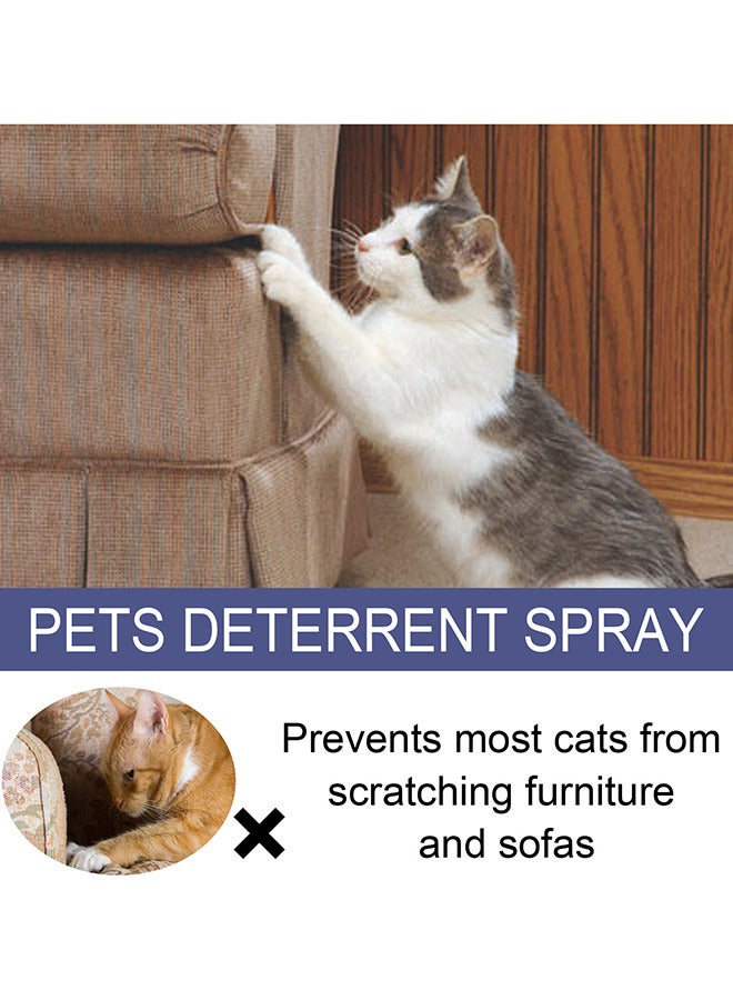 YEGBONG Cat Deterrent Spray Cat Repellent Spray Behaviour Training Prevent Cat and Dog from Scratching and Biting Furniture Sofa Curtain Bedding - Image 4