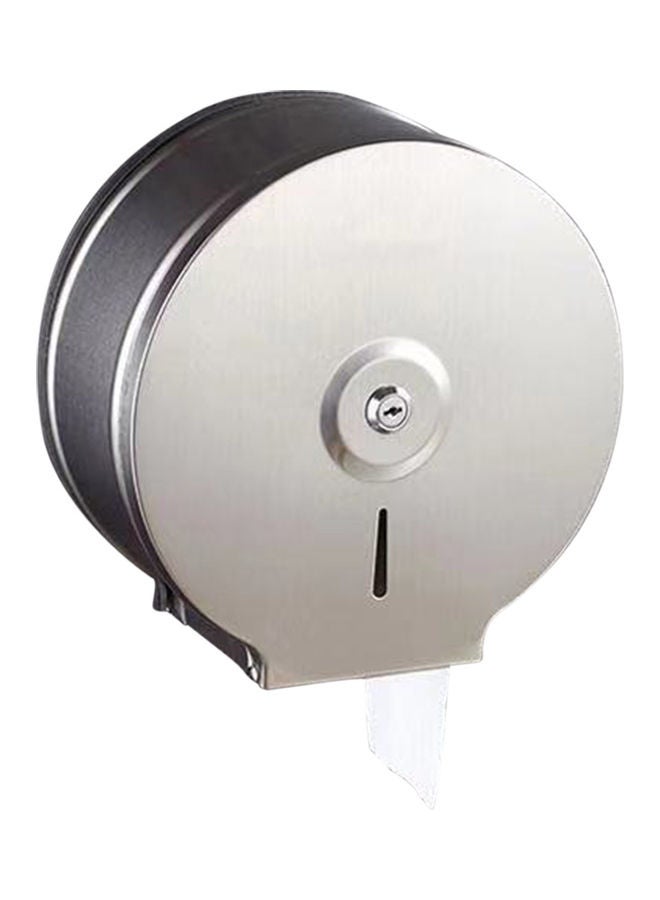 NIBEMINENT Wall Mounted Paper Towel Dispenser Silver 29.00x11.00x27.00cm - Image 1