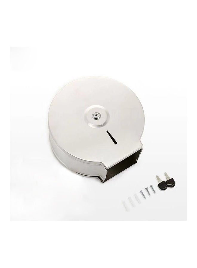 NIBEMINENT Wall Mounted Paper Towel Dispenser Silver 29.00x11.00x27.00cm - Image 2