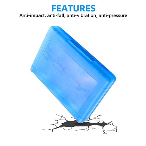 Xahpower 3DS Game Holder Card Case, 28-in-1 Game Holder Card Case Compatible with Nintendo NEW 3DS / NEW 3DS XL / 3DS / 3DS XL / DSi / DSi XL / DS / NEW 2DS /NEW 2DS XL / 2DS/ 2DS XL Catridge Storage Box (Blue) - Image 4