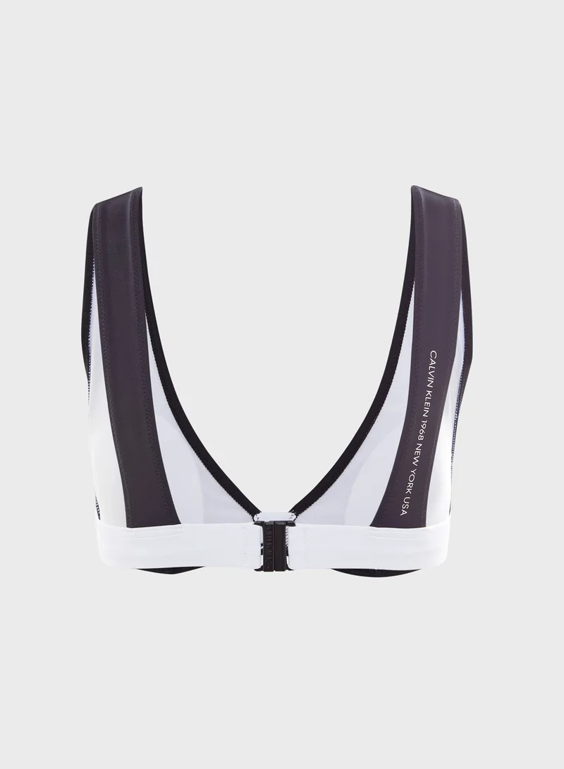 CALVIN KLEIN High Apex Triangle Bikini Top