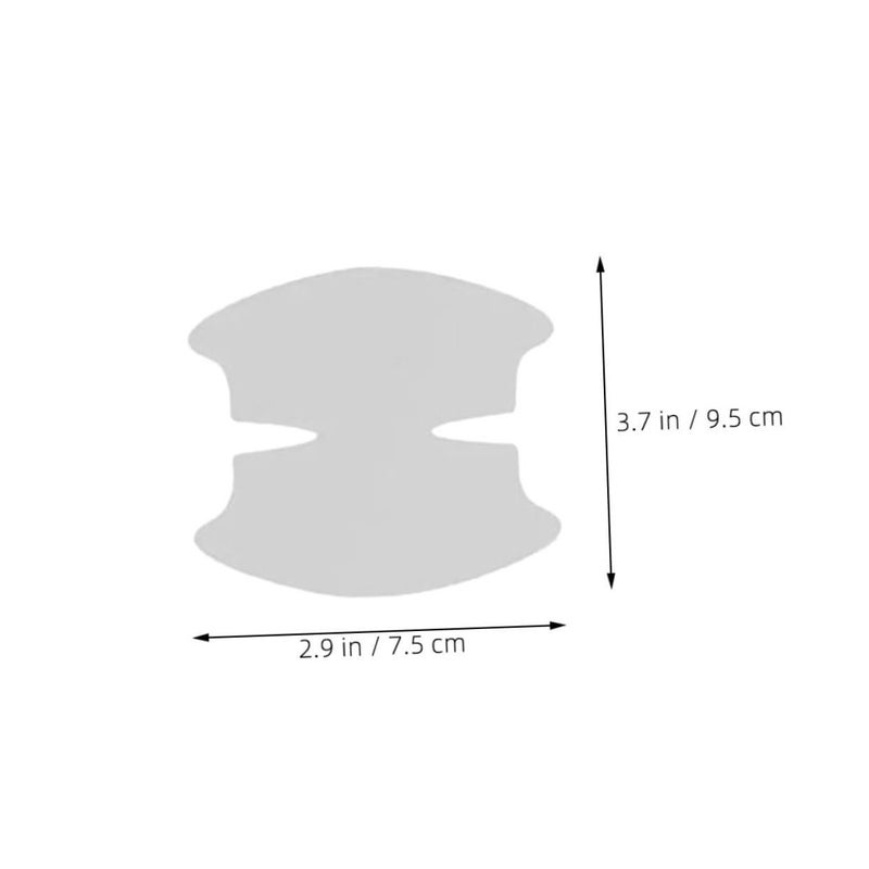 4 Pcs Car Door Handle Protector Scratch Resistant Film For Universal Car Models Black - Image 3