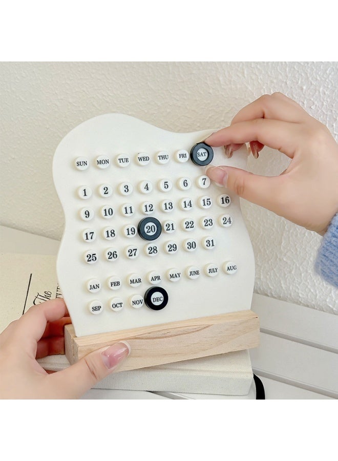 Generic Ring calendar perpetual calendar handmade diy ring desk calendar creative personality office desktop decoration  - Image 2