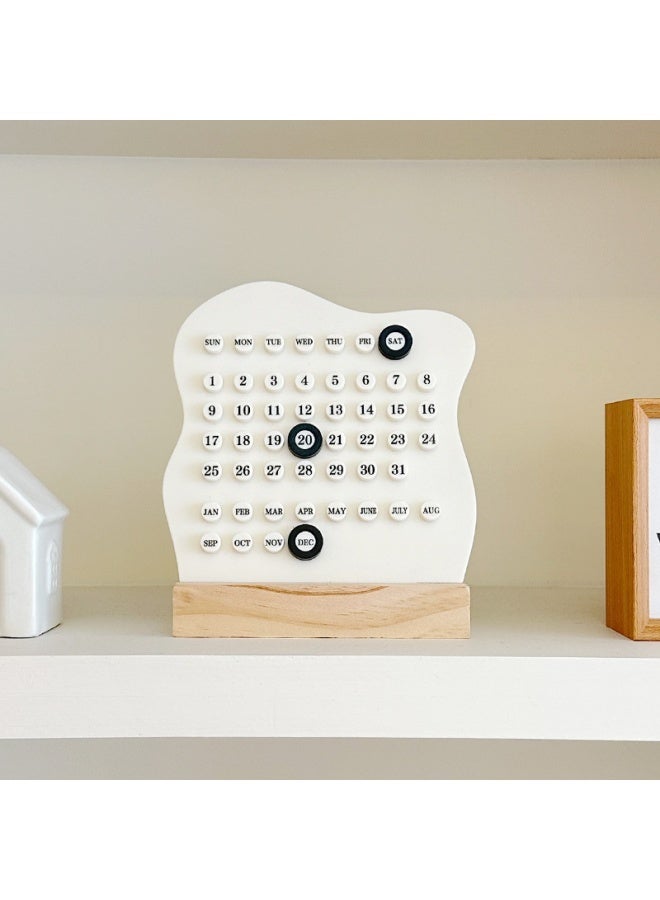 Generic Ring calendar perpetual calendar handmade diy ring desk calendar creative personality office desktop decoration  - Image 1