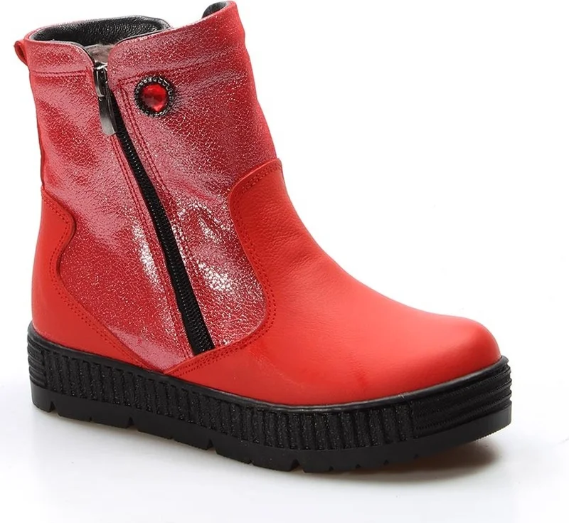 فاست ستيب Leather & Shearling Kids Classic Boots 769KXA125