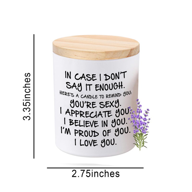 BFJLIFE Candles Gifts for Girlfriend Wife Her Funny Novelty Unique Valentines Mothers Day Anniversary Christmas Birthday Gifts for Girlfriend Wife Women Stocking Stuffers Lavender Scented Soy Candle - Image 3