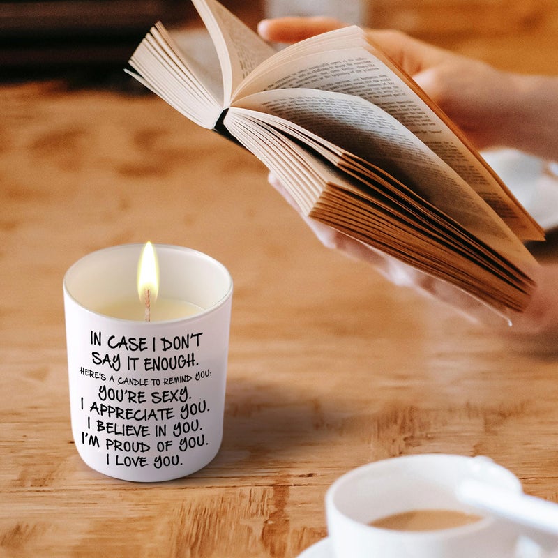 BFJLIFE Candles Gifts for Girlfriend Wife Her Funny Novelty Unique Valentines Mothers Day Anniversary Christmas Birthday Gifts for Girlfriend Wife Women Stocking Stuffers Lavender Scented Soy Candle - Image 5