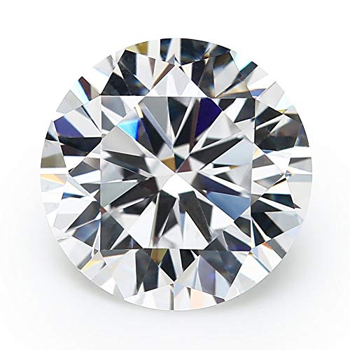 JIANGYUANGEMS 50pcs 7.0mm 5A Round Machine Cut White Cubic Zirconia Stone Loose CZ Synthetic Gemstone for Jewelry Making - Image 1