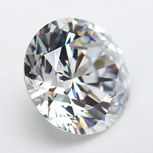 JIANGYUANGEMS 50pcs 7.0mm 5A Round Machine Cut White Cubic Zirconia Stone Loose CZ Synthetic Gemstone for Jewelry Making - Image 4