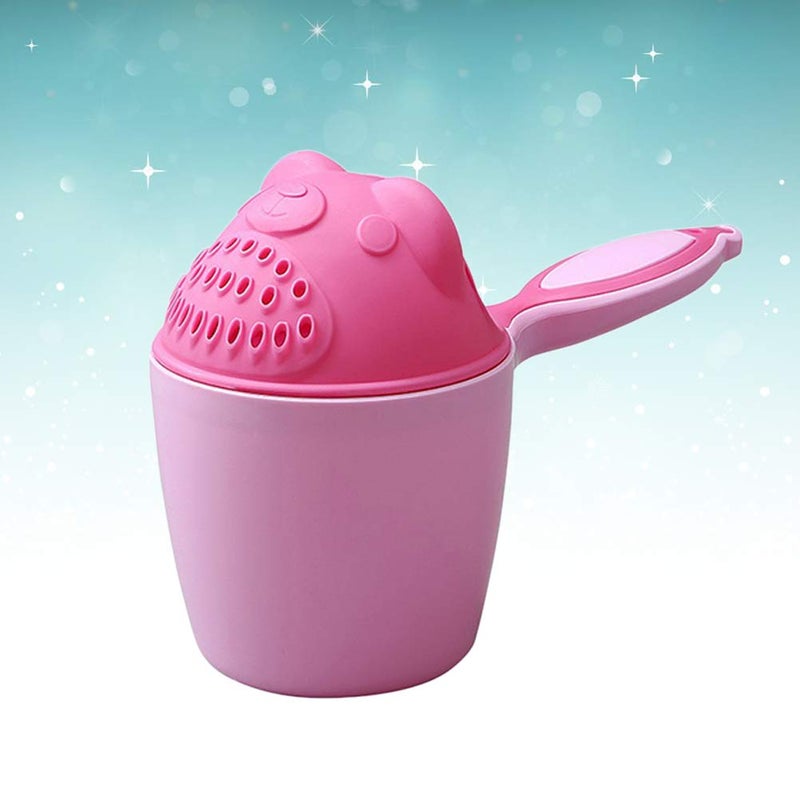 comfrt Baby Shampoo Rinse Cup Baby Spoon Shower Bath Water Cup Toddler Child Shampoo Shower Bath Cup with Easy-Grip Handle - Image 3