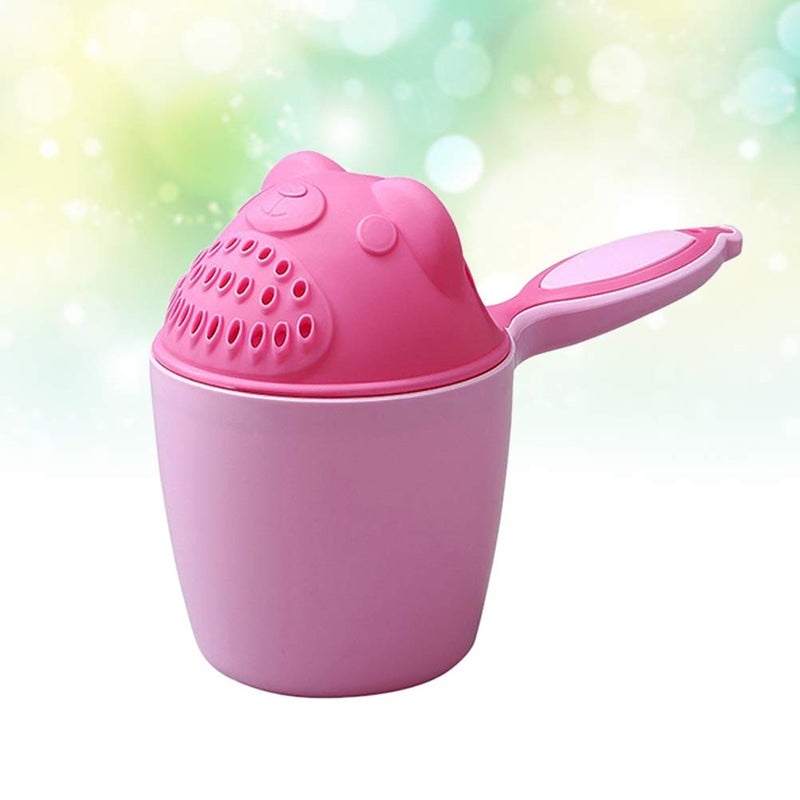 comfrt Baby Shampoo Rinse Cup Baby Spoon Shower Bath Water Cup Toddler Child Shampoo Shower Bath Cup with Easy-Grip Handle - Image 2