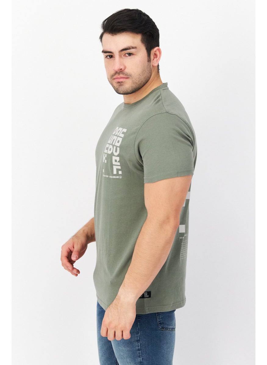 Men Crew Neck Short Sleeves Printed T-Shirt, Olive - pzsku/ZD253E34BBF85E4FFC787Z/45/_/1726108867/b2e9668c-03db-4ff2-af73-33d4647485ed