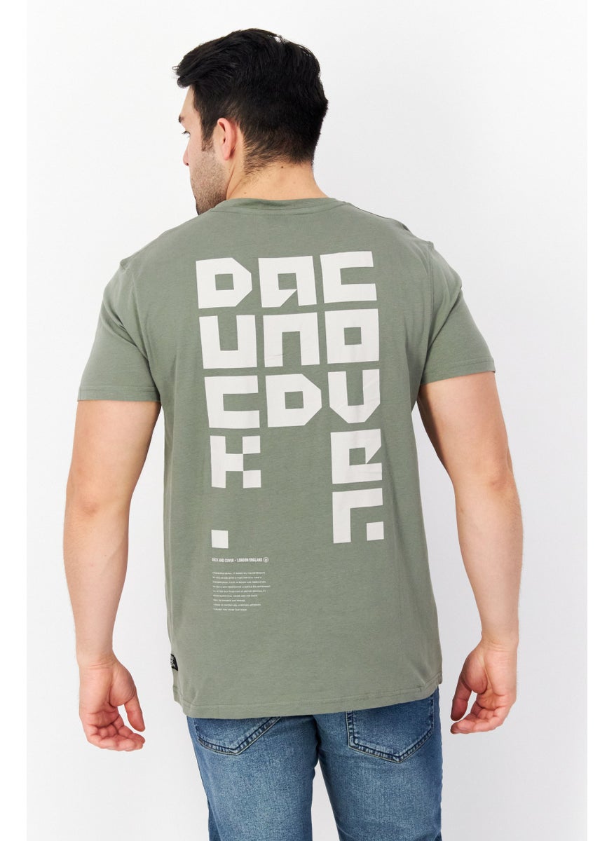 Men Crew Neck Short Sleeves Printed T-Shirt, Olive - pzsku/ZD253E34BBF85E4FFC787Z/45/_/1726108874/0a95eb9f-4010-40a3-b2b5-6bc4d4b274f9