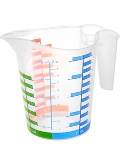 Buffer 500 ml Colored Graded Hard Plastic Kitchen Measuring Cup 