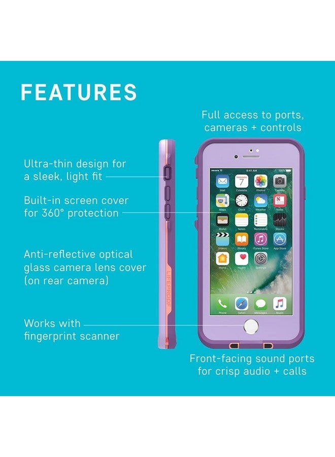 LifeProof LifeProof FRĒ Series Waterproof Case for iPhone SE 3rd Gen (2022)/ SE 2nd (2020), iPhone 8/7 (NOT Plus) - Non-Retail Packaging - Night LITE (Black/Lime)  - Image 4