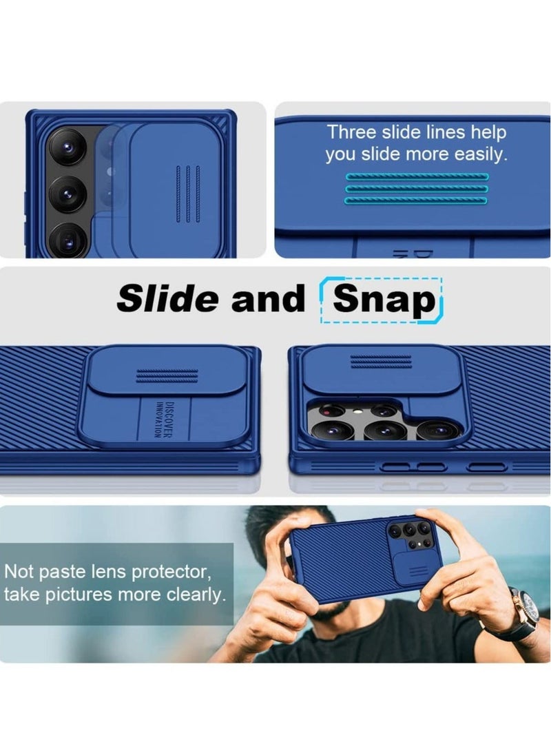 Raxoom Galaxy S23 Ultra Case with Camera Cover, CamShield Pro for Samsung S23 Ultra Case, Slim Fit Thin Shockproof Cover for Samsung Galaxy S23 Ultra 5G 2023 (Deep Blue) - Image 3