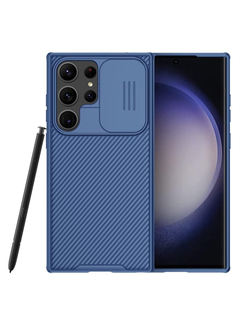 Raxoom Galaxy S23 Ultra Case with Camera Cover, CamShield Pro for Samsung S23 Ultra Case, Slim Fit Thin Shockproof Cover for Samsung Galaxy S23 Ultra 5G 2023 (Deep Blue) - Image 1
