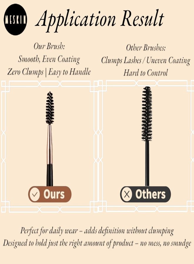MESKIN Eyelash Mascara Brush - Spiral Mascara Wand for Lash Grooming & Separation (Pack of 1) - Image 3