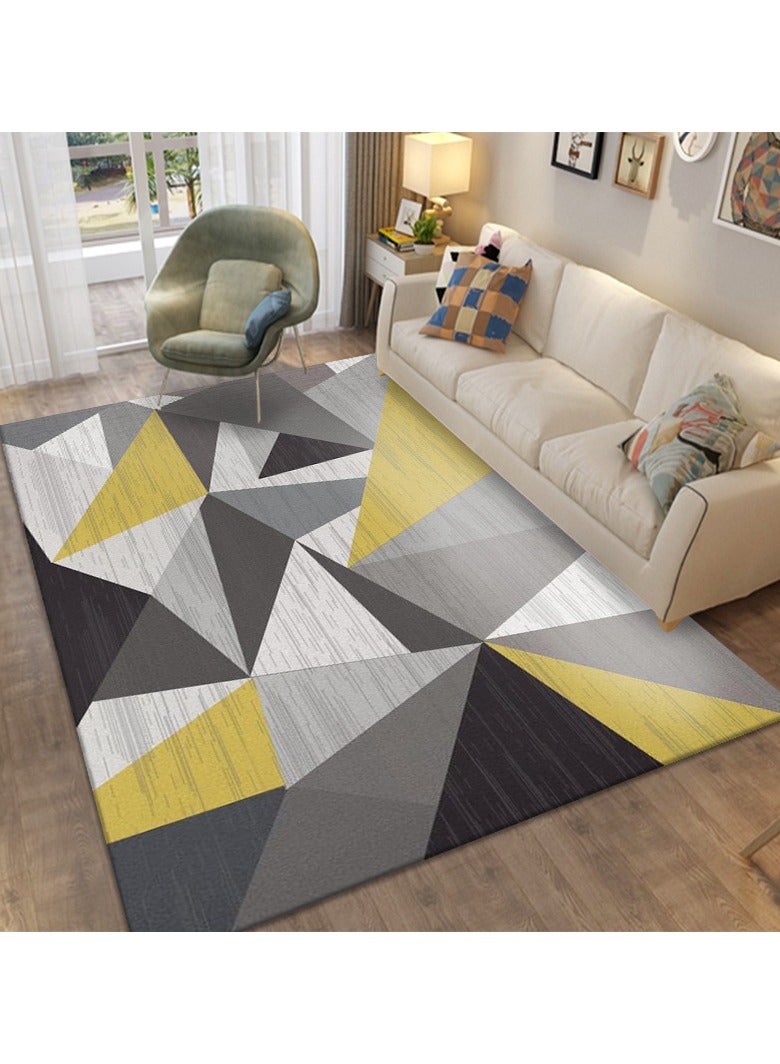 سجادة من ألياف البوليستر عالية الجودة قابلة للغسل في الغسالة بتصميم بسيط