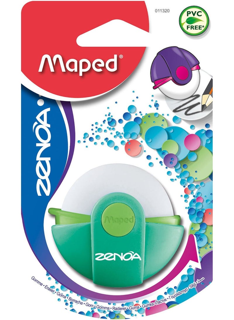 Maped - 1-Piece Zenoa Eraser With Rotating Cover Assorted Colours - Image 1