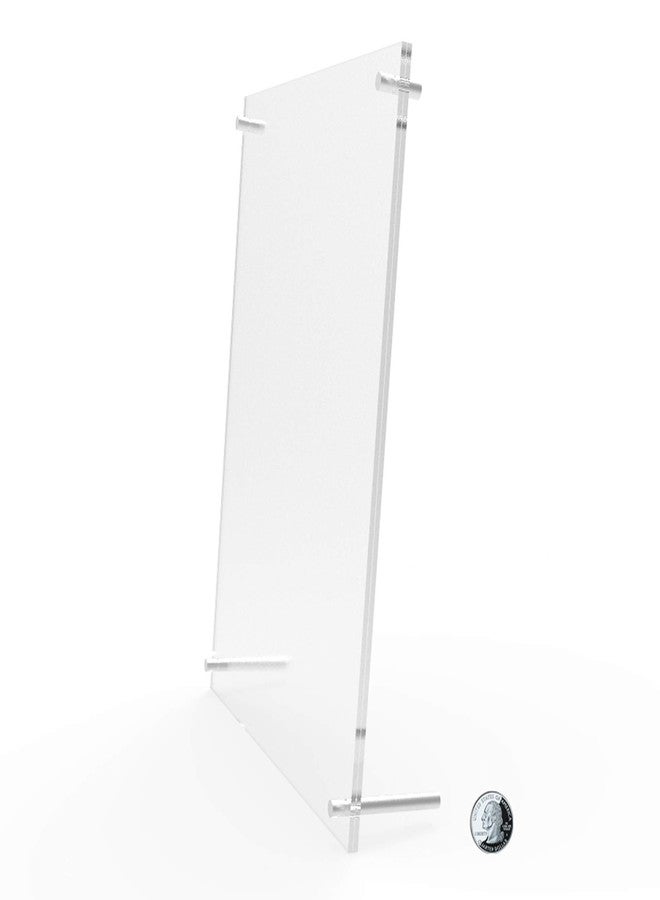 FixtureDisplays® 8.5 x 11" Acrylic Picture Frame Acrylic Sign Holder with Standoff Hardware 19010NEW-FBA - Image 1