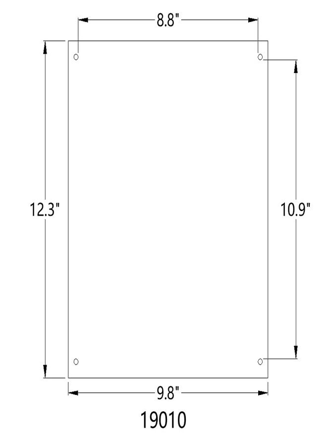 FixtureDisplays® 8.5 x 11" Acrylic Picture Frame Acrylic Sign Holder with Standoff Hardware 19010NEW-FBA - Image 2