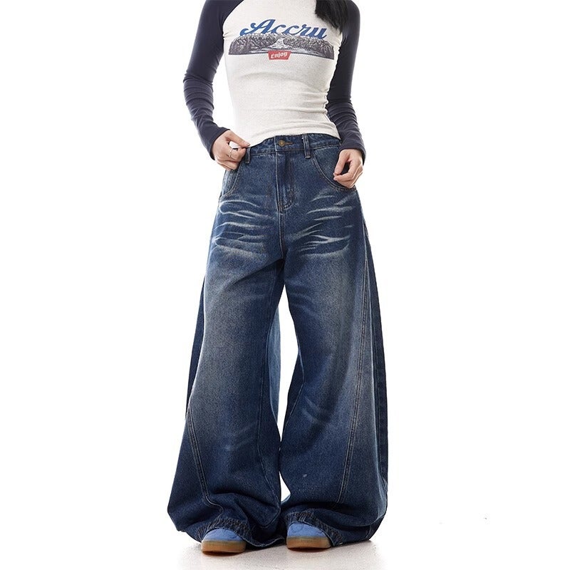 Unisex Casual Daily Denim Jeans - Image 2