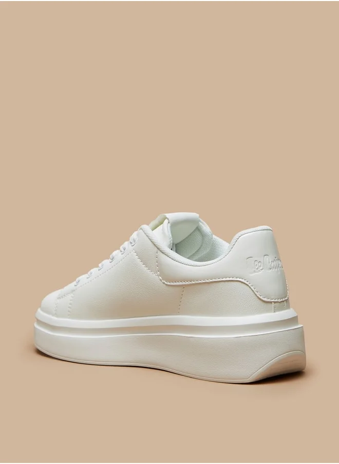 لي كوبر Women'S Lace-Up Low Ankle Casual Sneakers