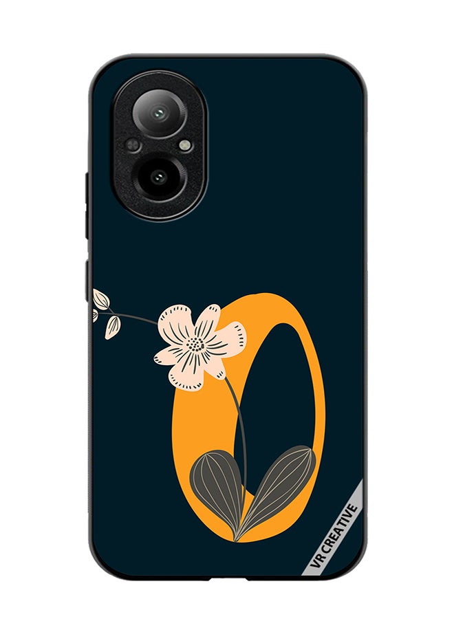 VR CREATIVE Protective Case Cover For Realme C67 4G Alphabet O Design Multicolour - Image 1