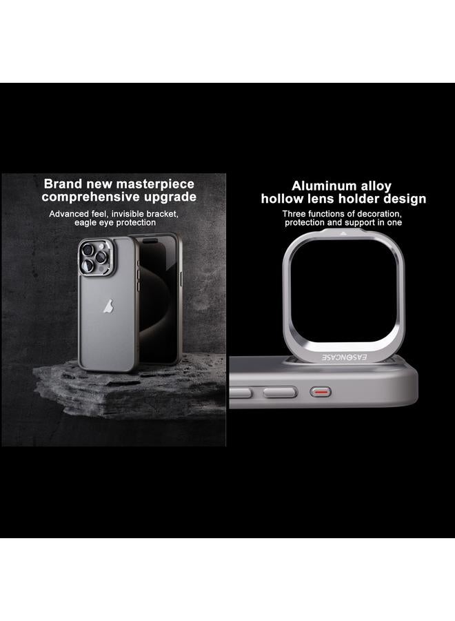 S-TOP Case For iPhone 13 Pro Max Invisible Lens Holder PC + TPU Frosted Phone Case - Image 3