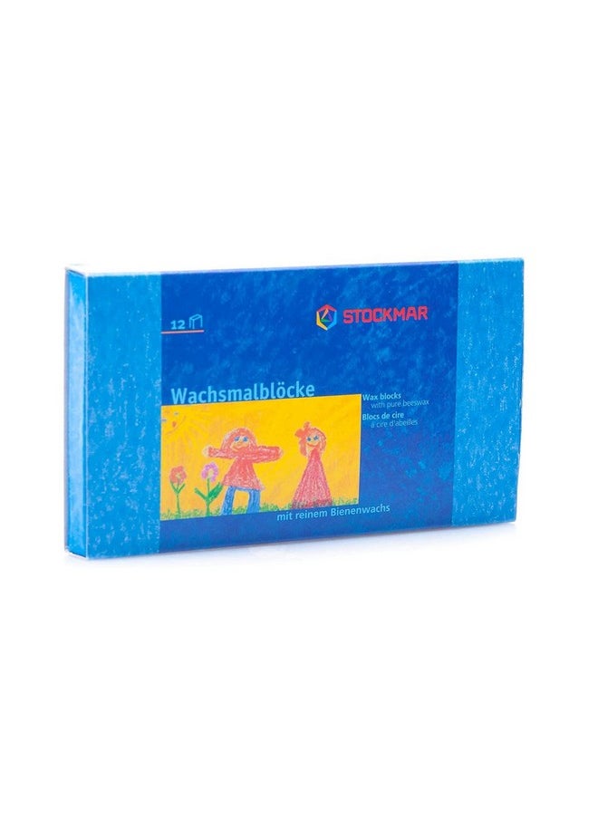 Stockmar STOCKMAR Beeswax Crayons, Set of 12 Blocks in Carton  - Image 2