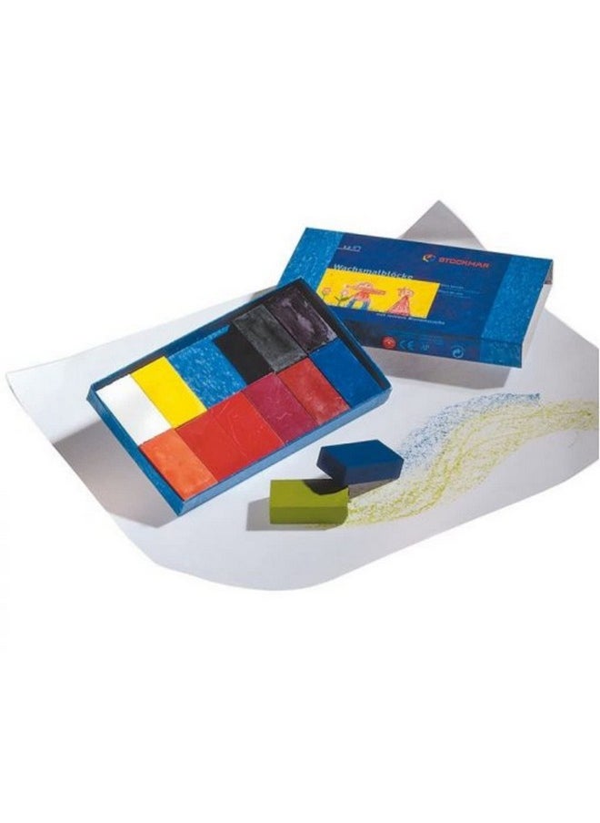 Stockmar STOCKMAR Beeswax Crayons, Set of 12 Blocks in Carton  - Image 1