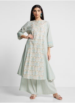 Biba Kurta & Palazzo Set  - Image 5
